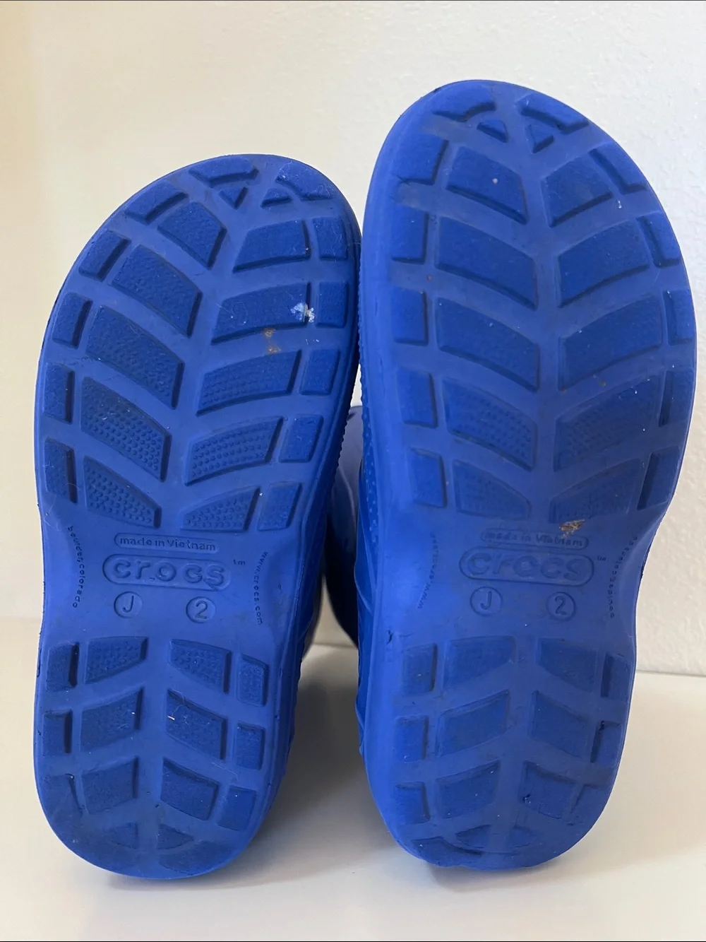 Crocs Kids Blue H Rain Boots Size 2Y